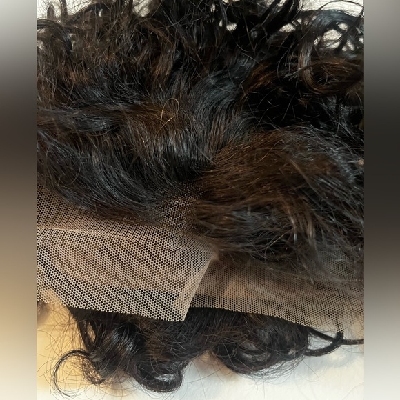 Lace Front Brown Short Curly Wig - Picture 5 of 9